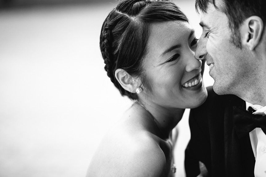 a beautiful portrait of the bride and groom by Mississauga wedding photographer