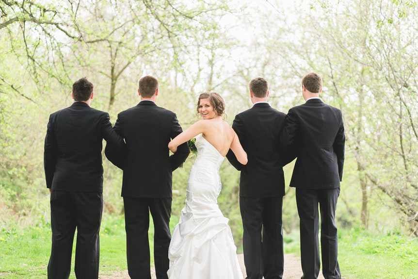 the beautiful bride and her men