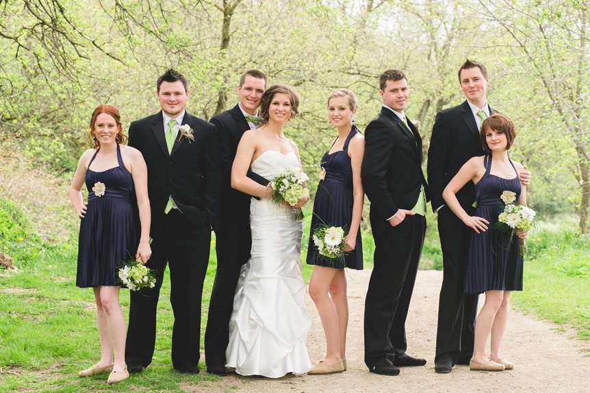 the bridal party photographed by Listowel wedding photographer