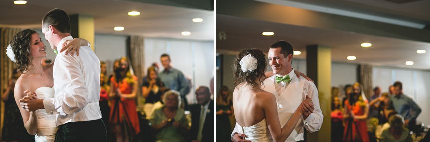 young bride and groom at the Listowel Golf Country Club as photographed by  Listowel wedding photographer