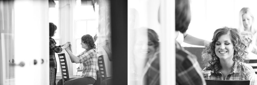 wonderful moments captured as the bride gets ready by Listowel wedding photographer.