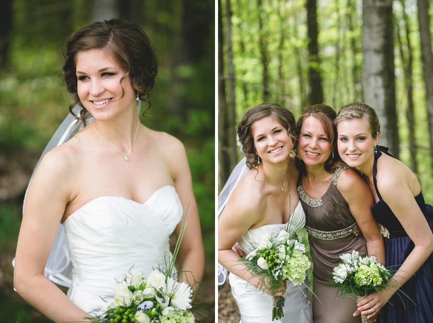 the bride, her mother, and sister as photographed by Listowel wedding photographer