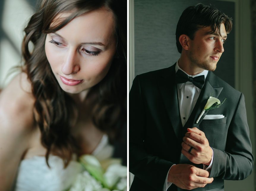 Cambridge Documentary Wedding Photographer captures dramatic portraits of the bride and groom at their Cambridge Mill wedding.