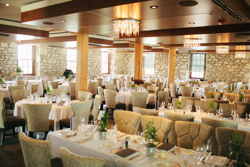 Interior photos of the Falls Room at The Cambridge Mill by Cambridge Documentary Wedding Photographer.