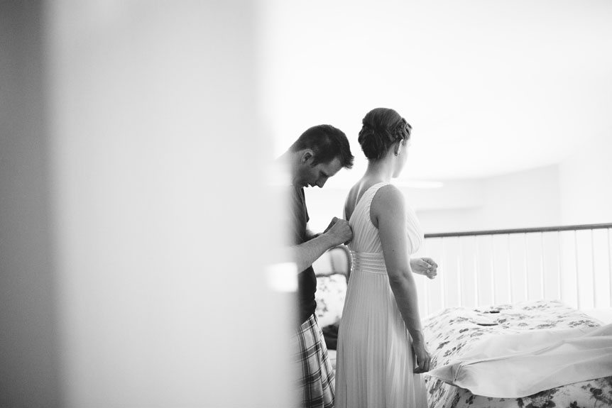 The bride and groom photographs as they got ready for their intimate Flat Rocks Cellars Wedding shot by Jordan, Ontario wedding photographer