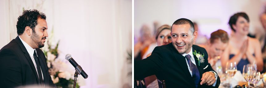 Candid moments at a Langdon Hall wedding as photographed by Toronto wedding photographer.
