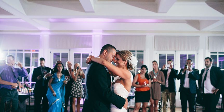 The bride and groom dances to their first song at Langdon Hall as photographed by Toronto wedding photographer.