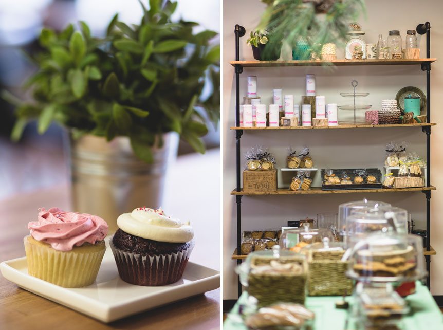 Fancy cupcakes by Honey Bake Shop in Waterloo by waterloo wedding photography studio.