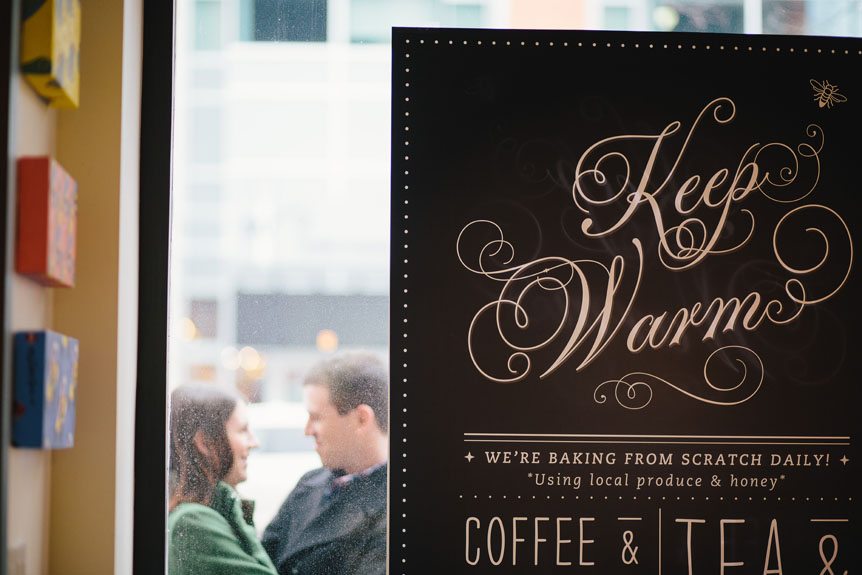 A creative Waterloo wedding photography studio photographs an engagement session.