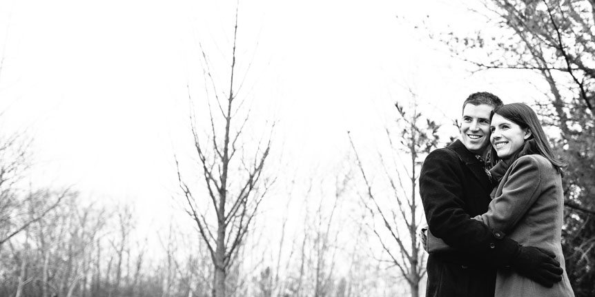Waterloo wedding photography studio photographs a winter engagement session in Waterloo.