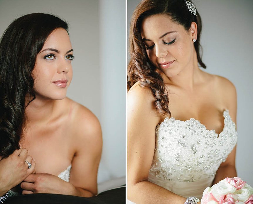 Beautiful portraits of the bride before her wedding day as photographed by Toronto documentary wedding photographer.