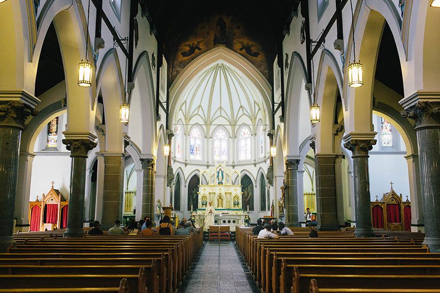 Image of St Mary's Church in Bathurst Street, Toronto.