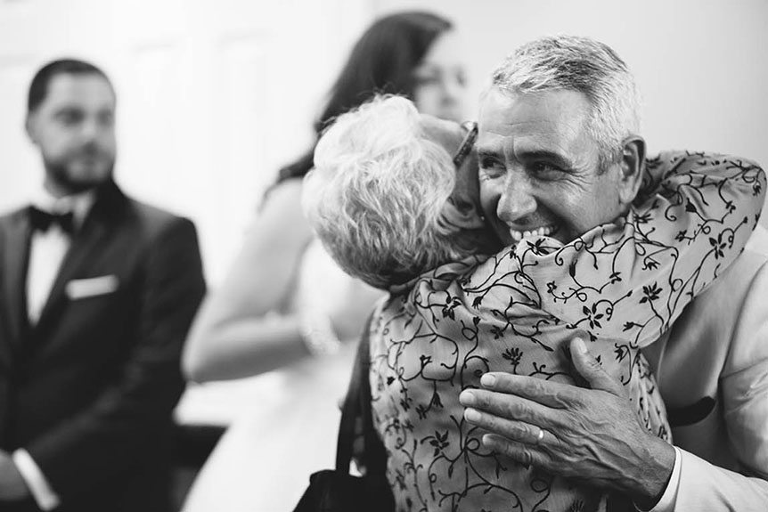 Candid moments photographed by Toronto documentary wedding photographer at the Burlington Convention Center