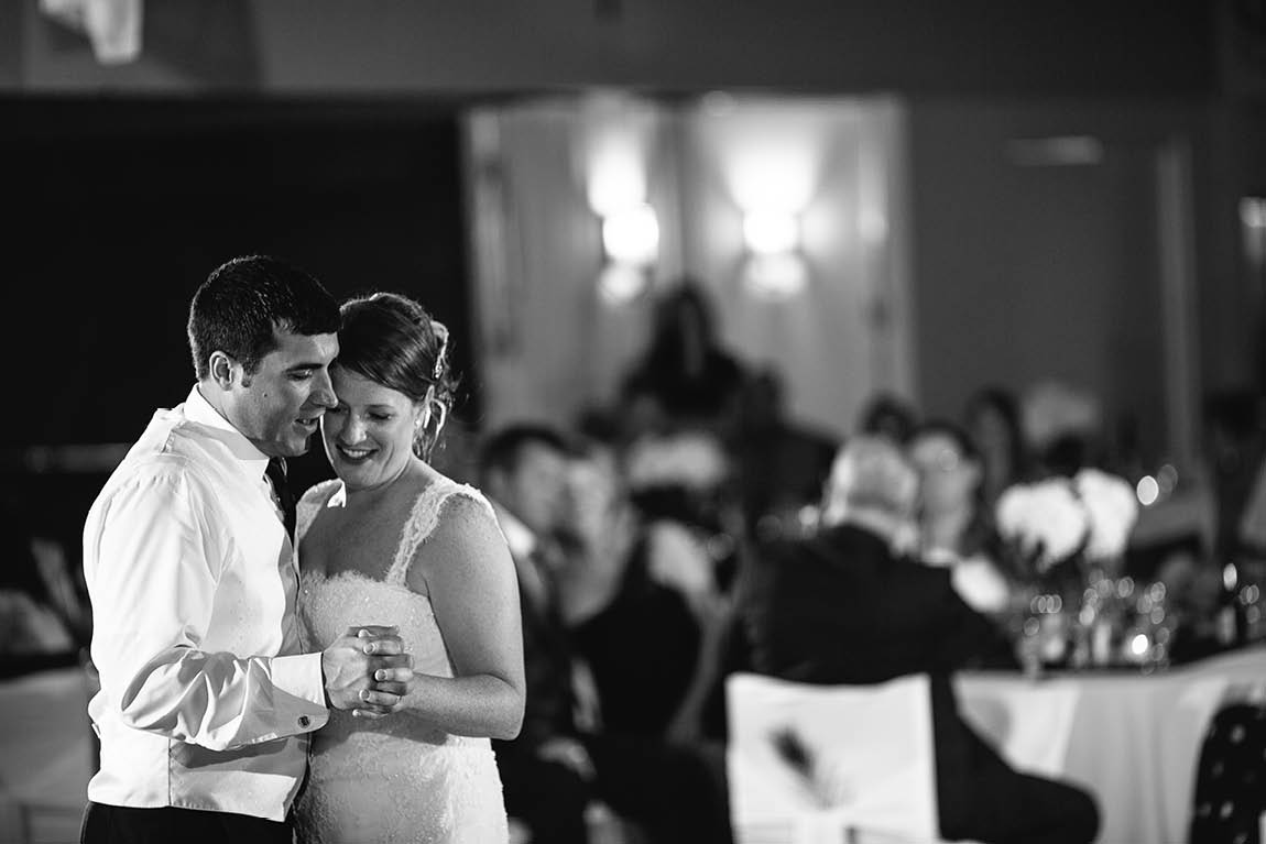 Bride and groom dances to their first dance song at their Concordia Club wedding.