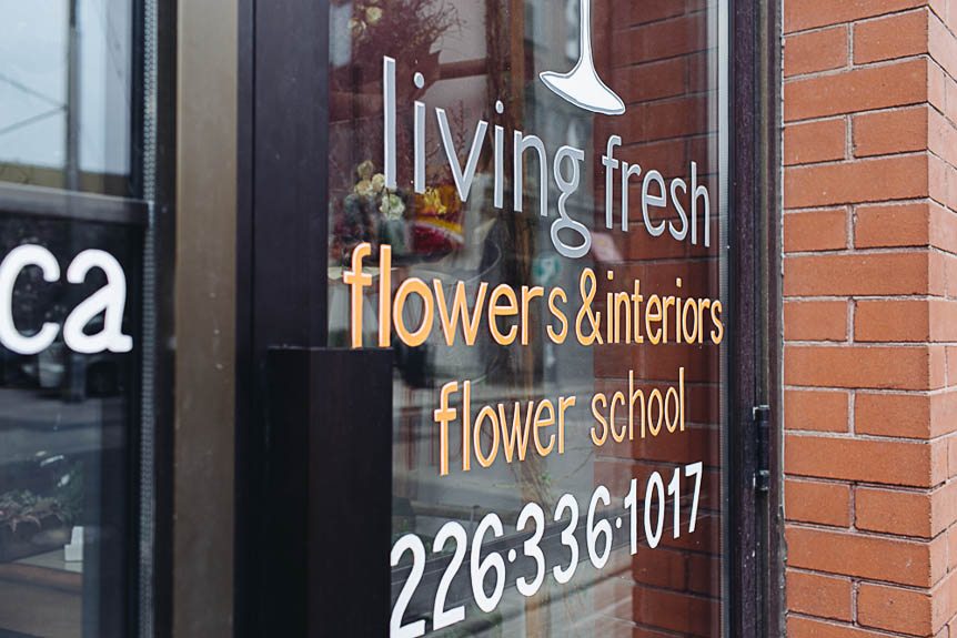 Living Fresh Floral School in Kitchener.