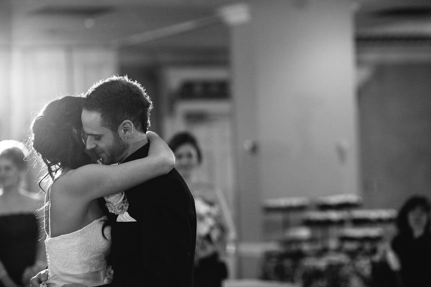 A romantic moment captured on their first dance as husband and wife.
