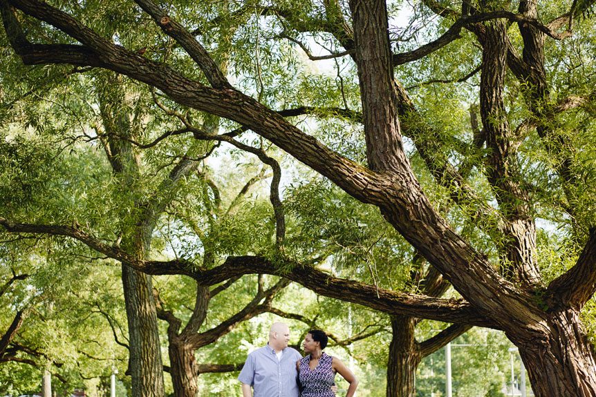 Engagement session at Toronto Islands.