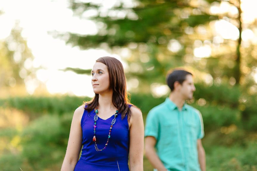 Modern engagement session at the beautiful Pinery.