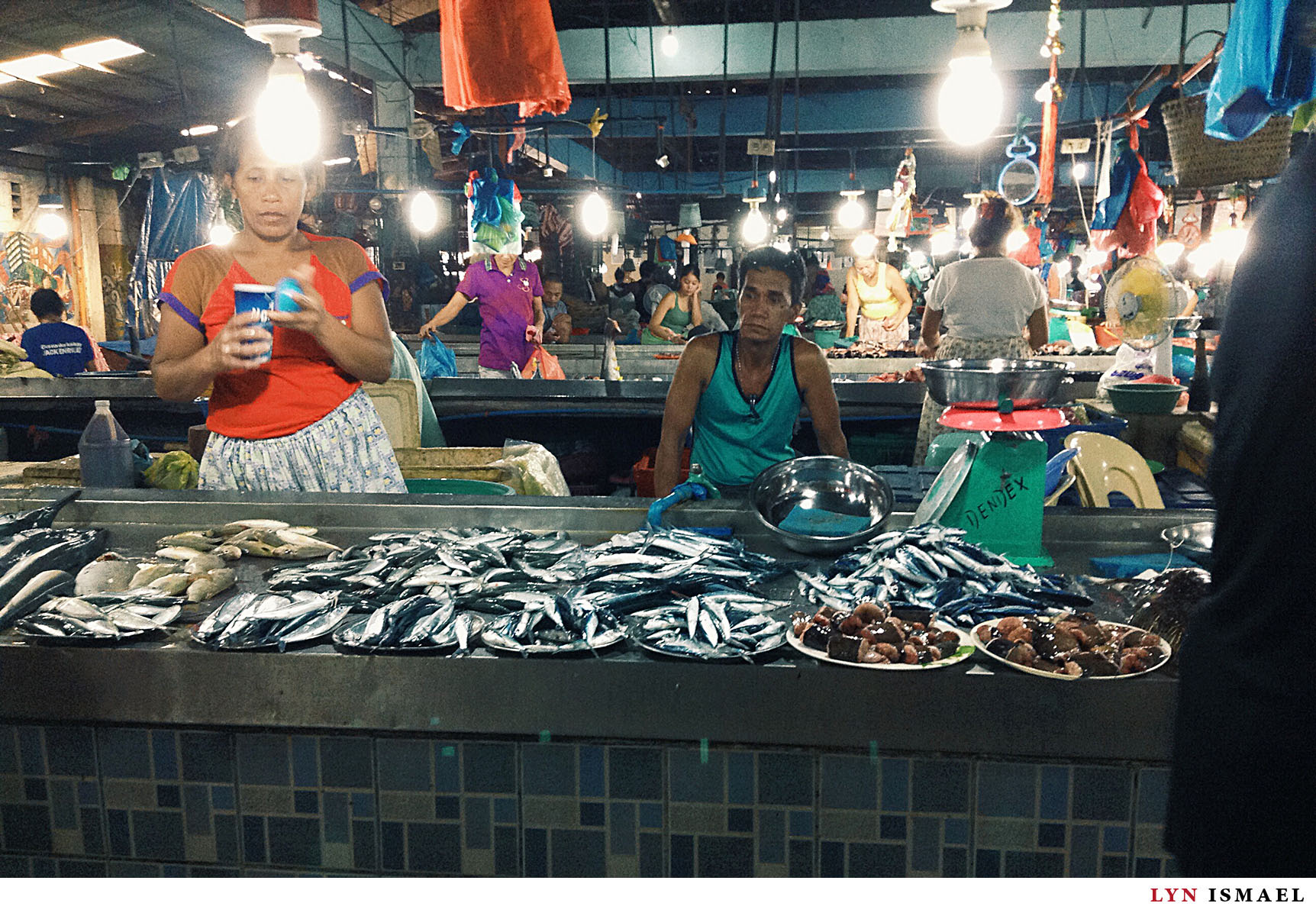 fish market in San Fernando, La Union, Philippines