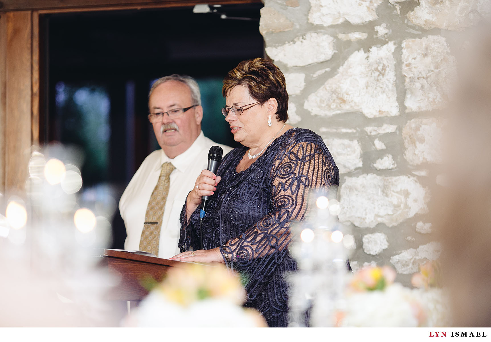 The father and mother of the bride's speech.