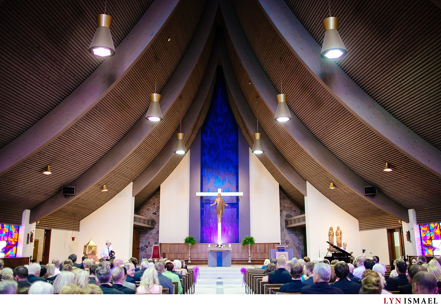 The interior of St Michael's church in Waterloo, Ontario.
