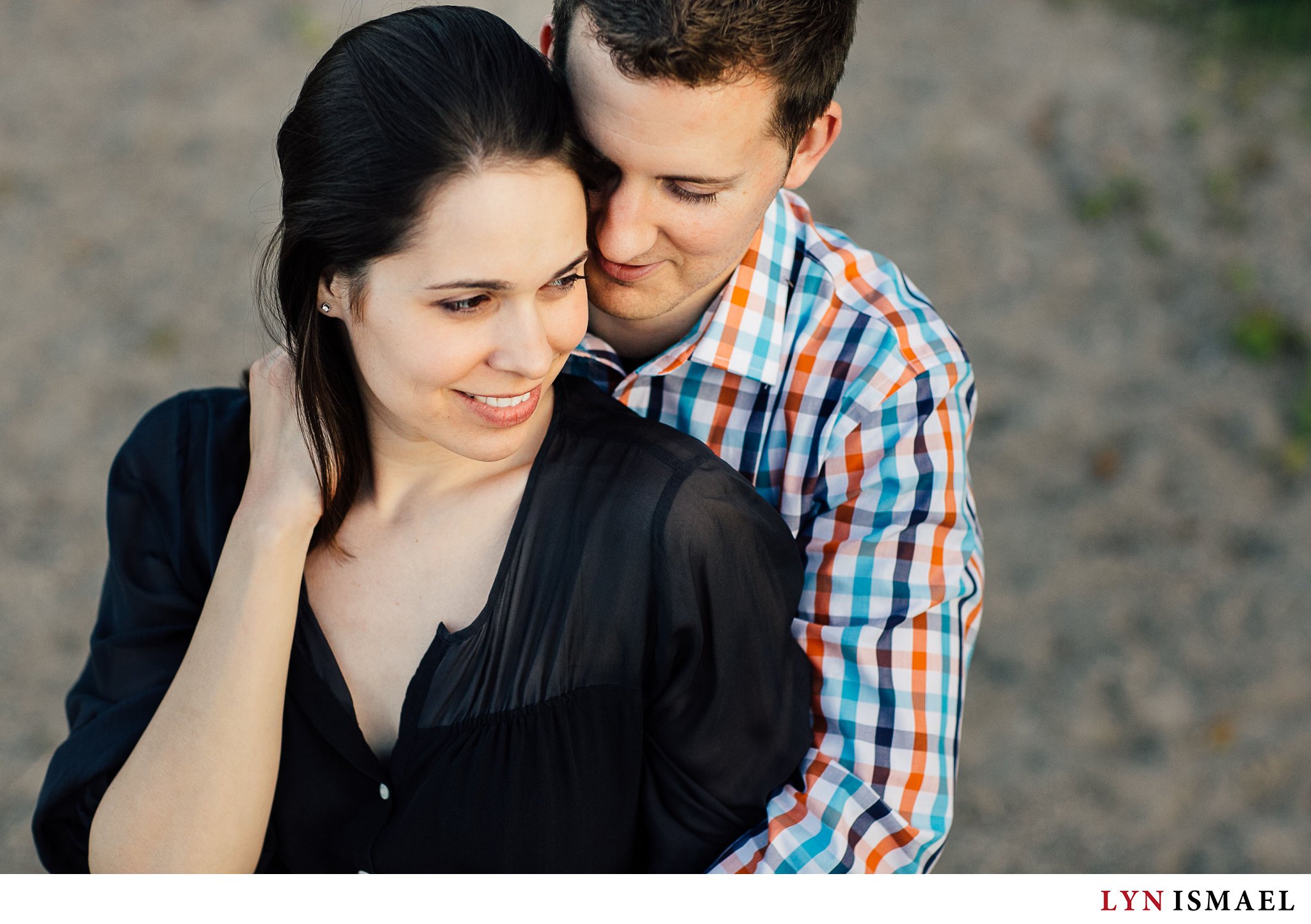 Image of an engaged couple taken during their engagement session.