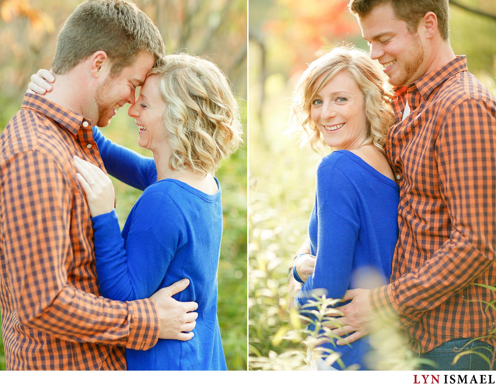 Michelle and Greg's Huron Natural Area engagement session