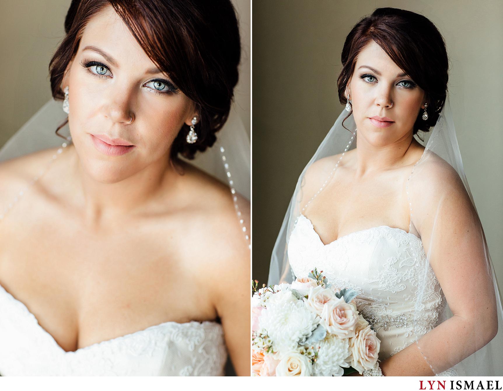 Beautiful portrait of the bride photographed by a Waterloo Region Photographer
