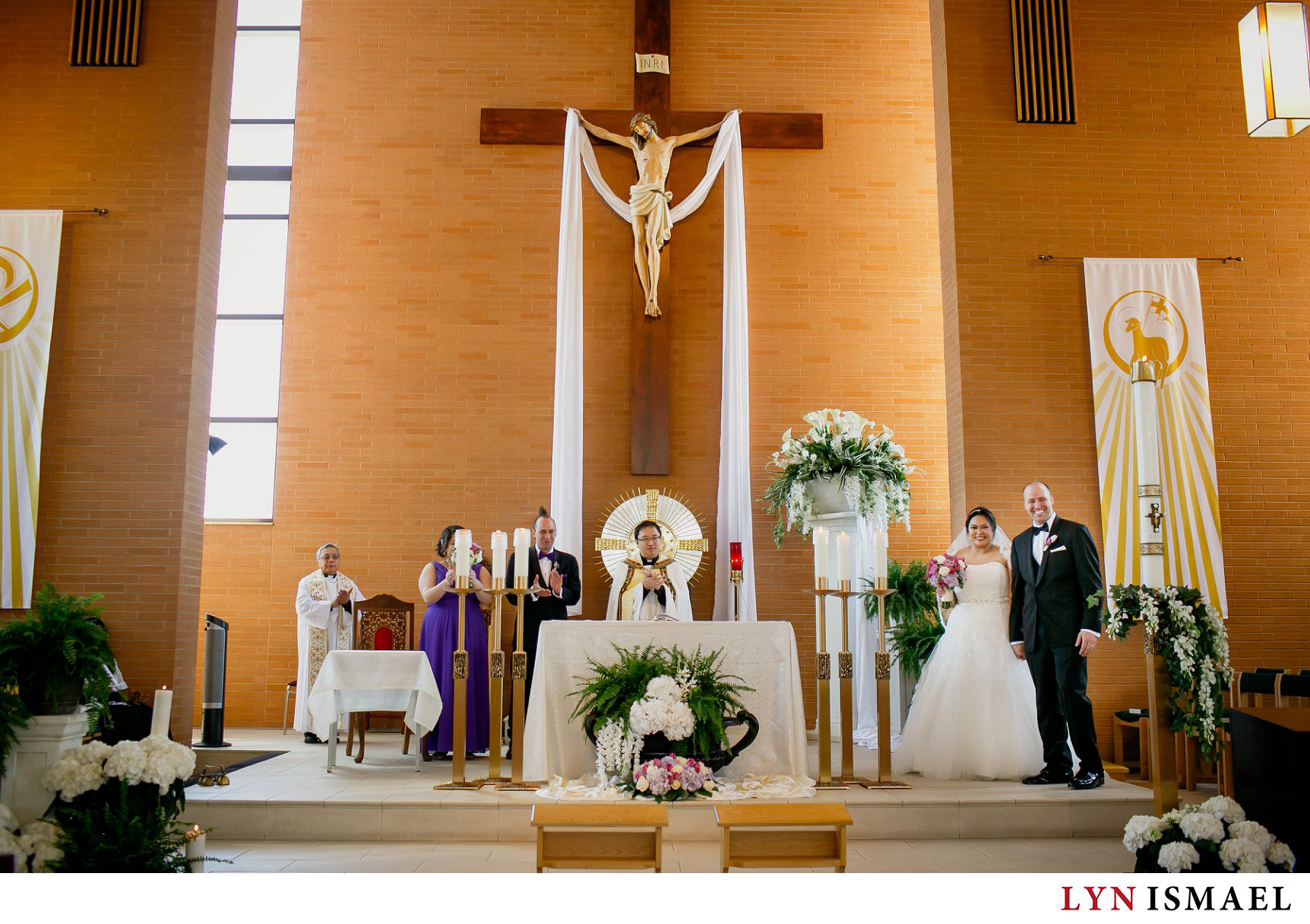 St Francis Xavier Catholic Church wedding.