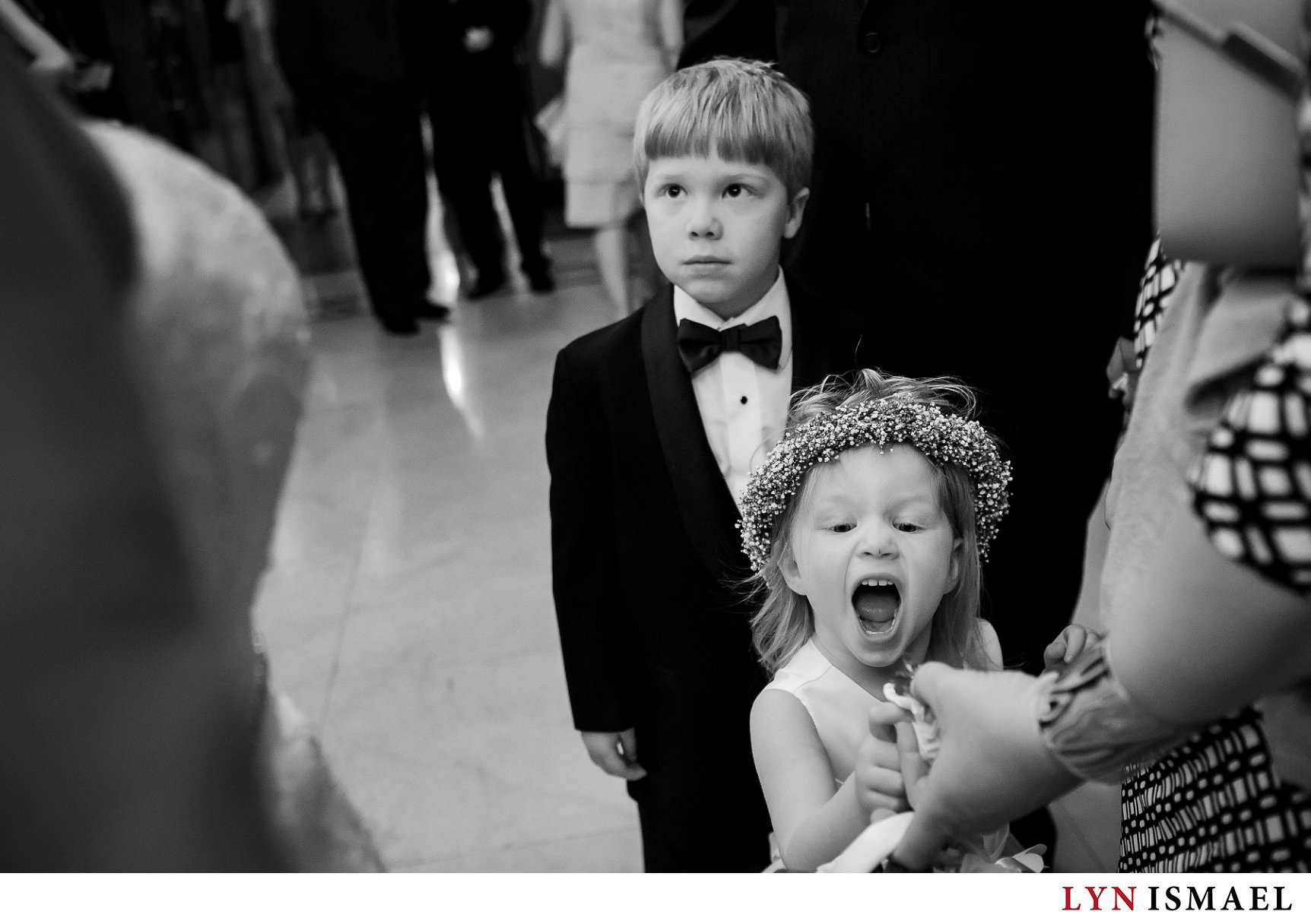 candid photos of kids at a wedding at the Grand Victorian Convention Centre