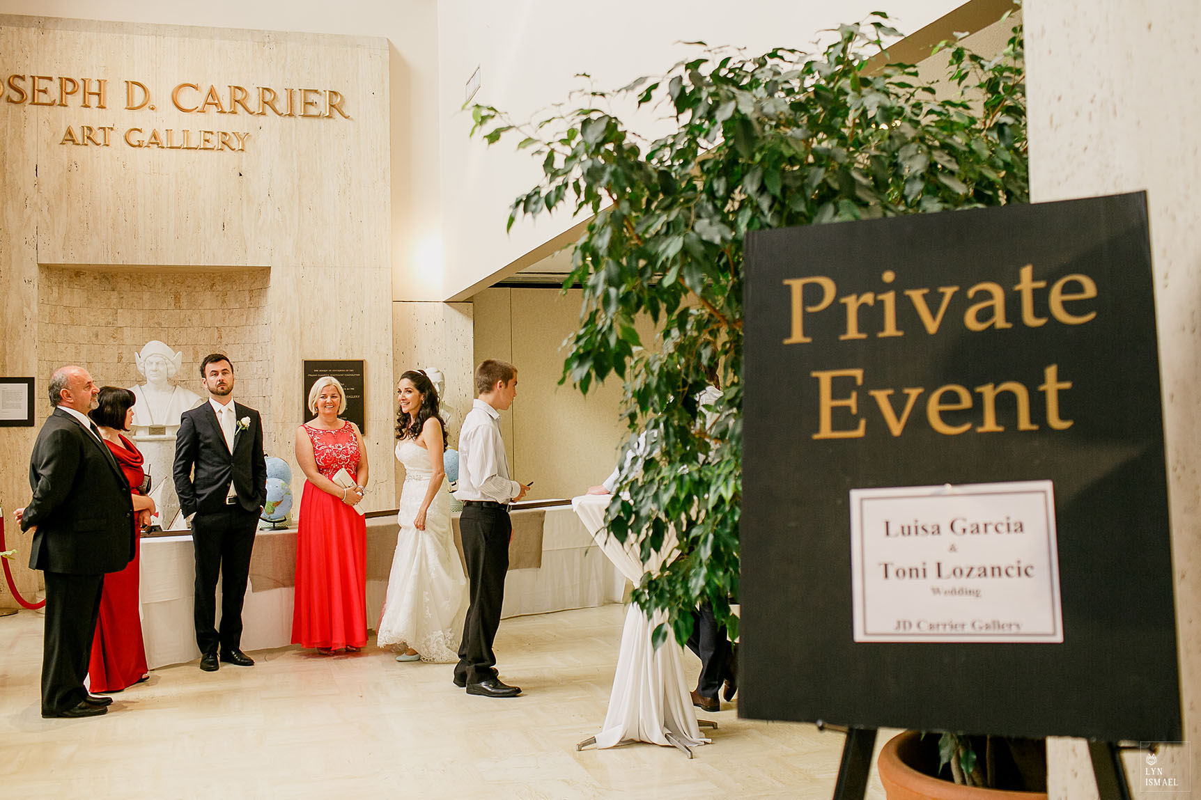 A private event at the Joseph D Carrier art gallery at the Columbus Event Centre