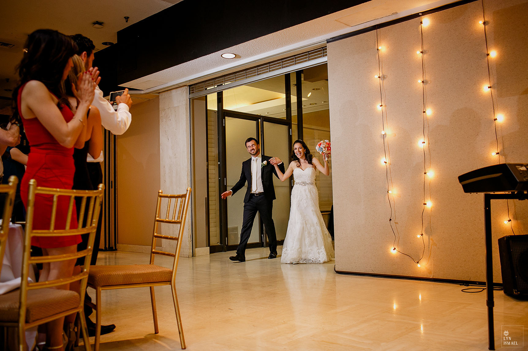 Bride and groom is introduced at their Columbus Event Centre wedding reception