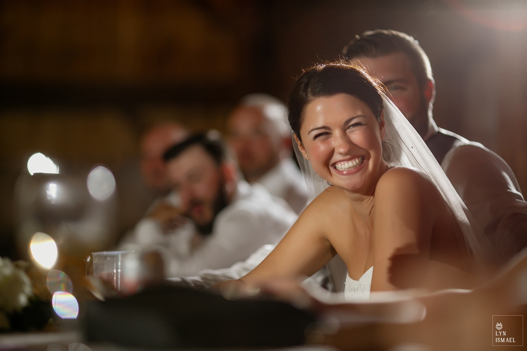Bride's reaction to her maid of honour's speech