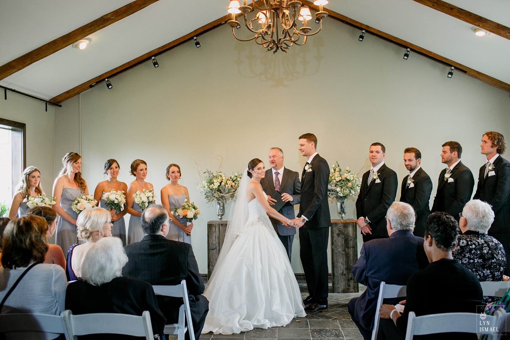 indoor wedding ceremony option at Knollwood Golf and Country club