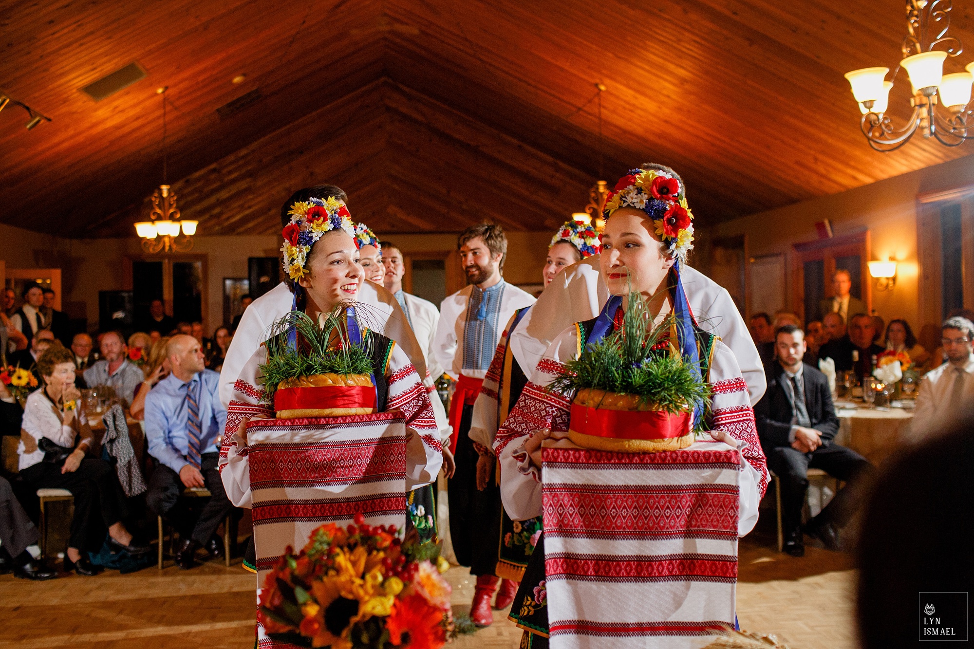 Ukrainian dancers at a wedding at the Waterstone Estate and Farms in Newmarket, Ontario.