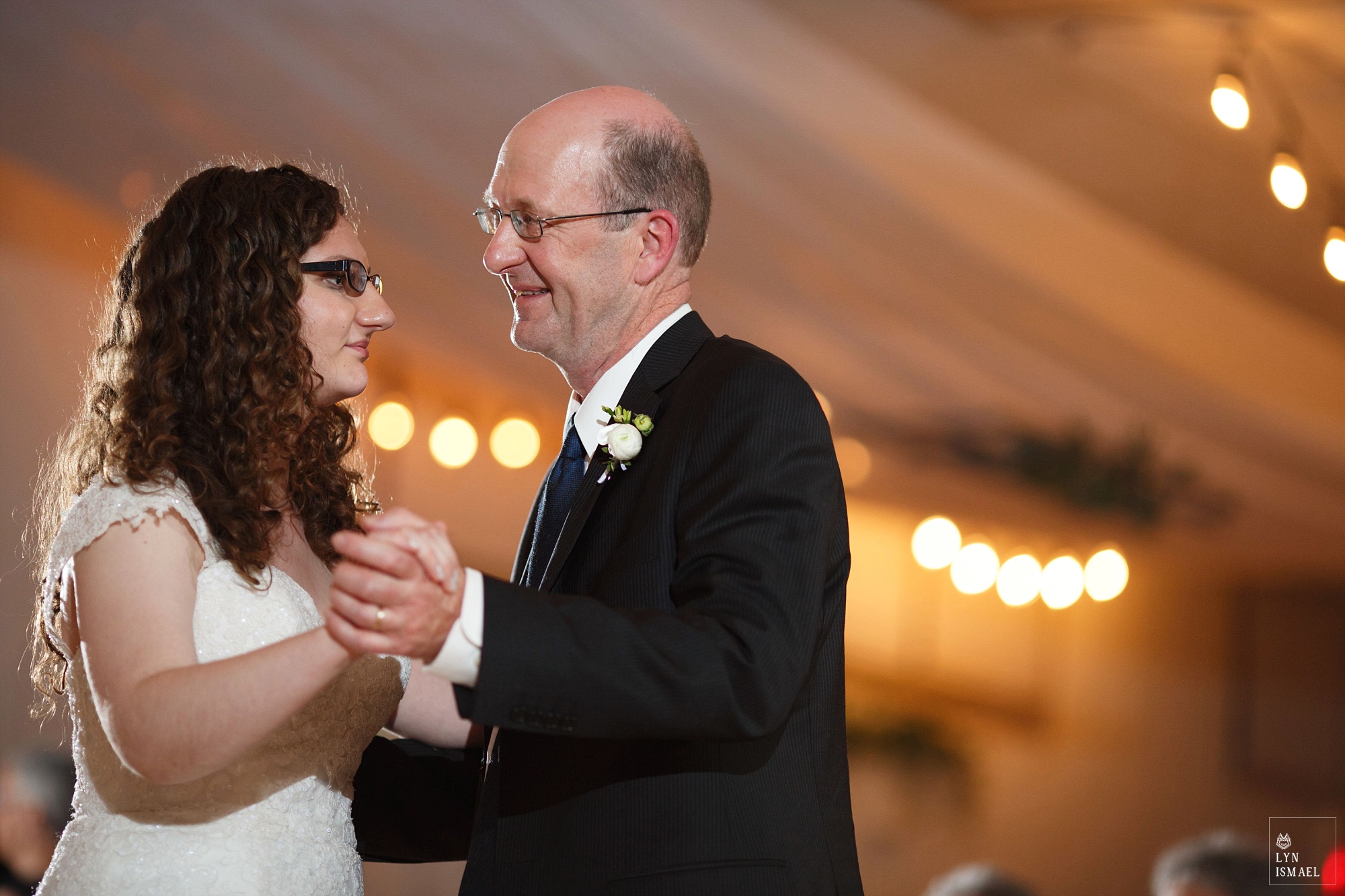 Father and daughter dance at Wellesley, Ontario
