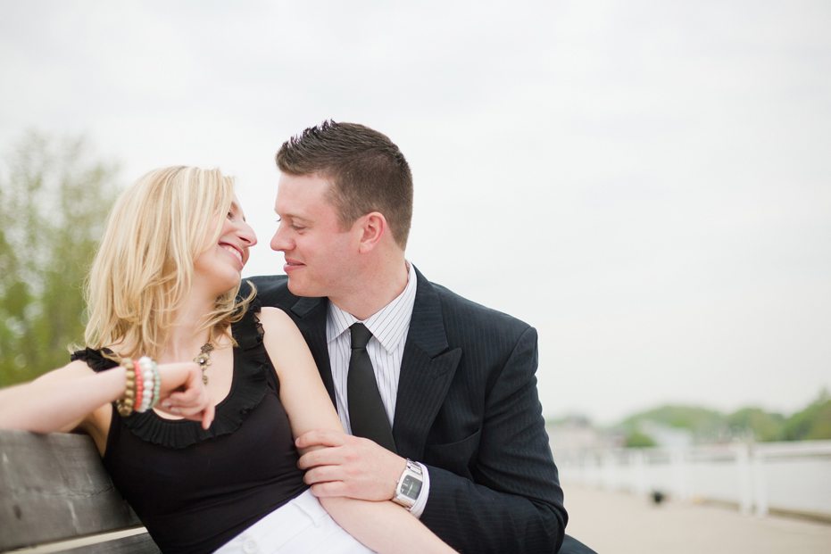 Kitchener-Waterloo wedding photographer shoots an engagement session in Port Dover, Ontario