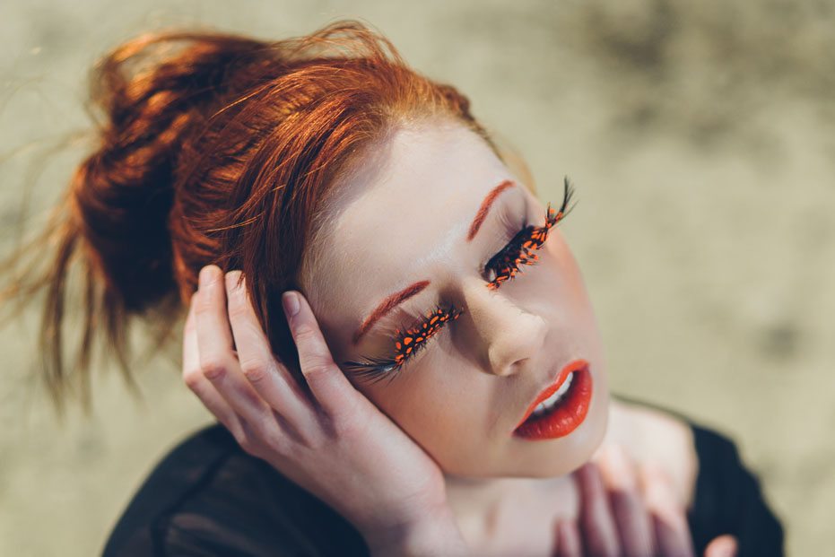 Tangerine Tango makeup from Sephora used in a shoot